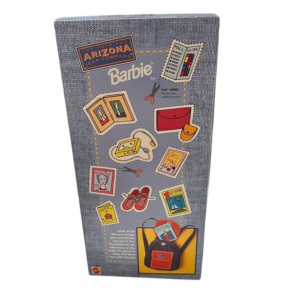 Barbie The Original Arizona Jean Company 1997‎ Mattel #18020 NRFB Denim Backpack - Picture 5 of 8